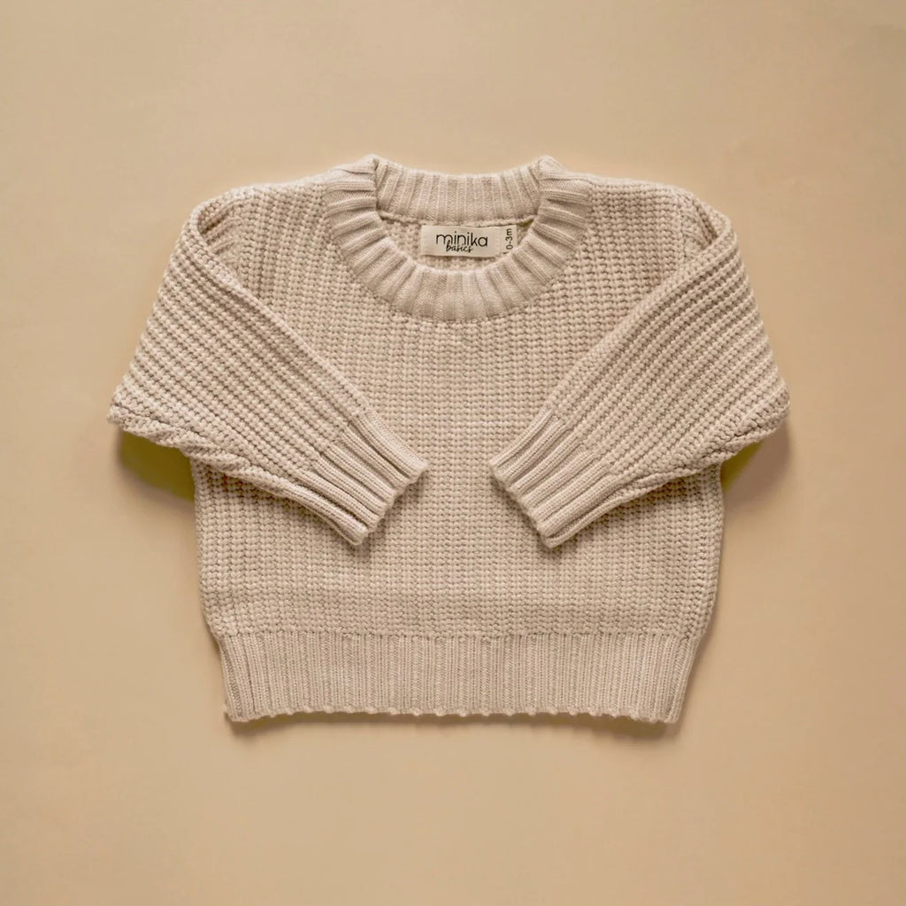 Chandail en tricot de chez Minika pour bébé et tout petit