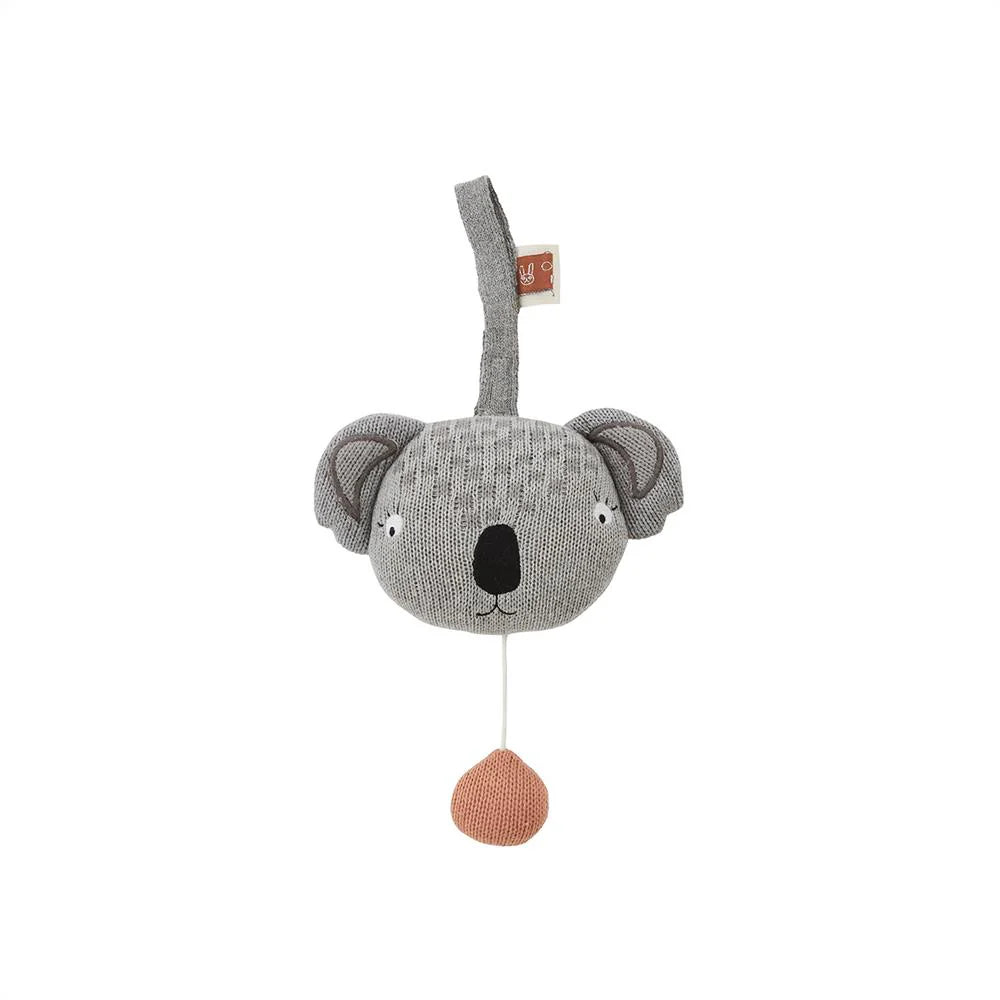 Photo sur fond blanc d'un mobile musical koala de la marque oyoy mini