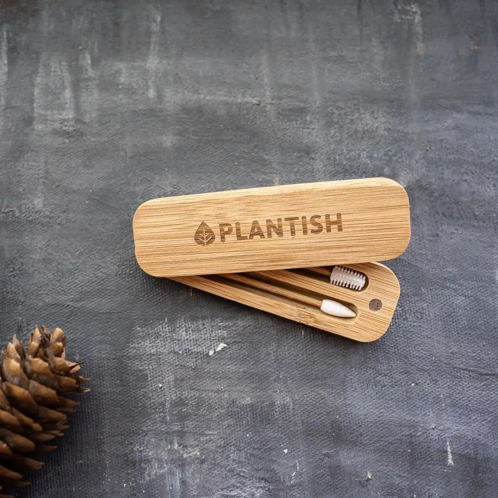 Plantish - Coton-tige réutilisable  Écologique et durable  Remplace les cotons-tiges jetables  Facile à nettoyer et à utiliser  Doux pour les oreilles